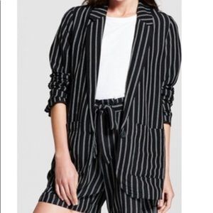 A New Day Striped Boyfriend Blazer